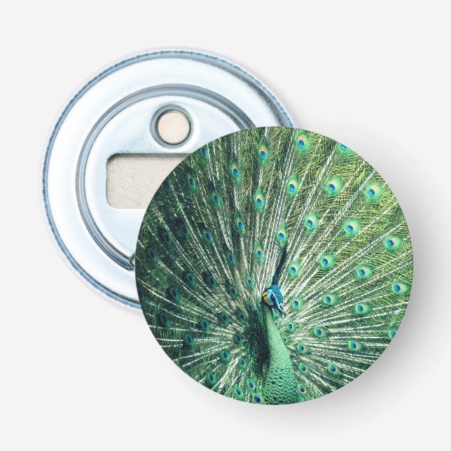 Peacock Strut Flaschenöffner (Vorderseite)