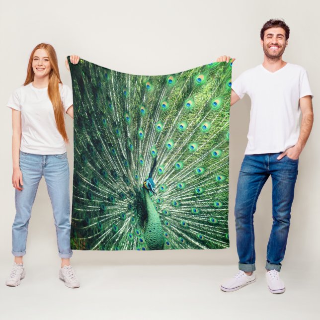 Peacock Strut Fleecedecke (Beispiel)