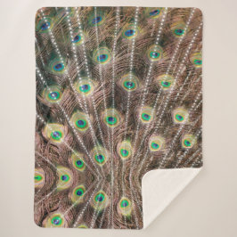 Peacock Style Blanket Large Sherpadecke