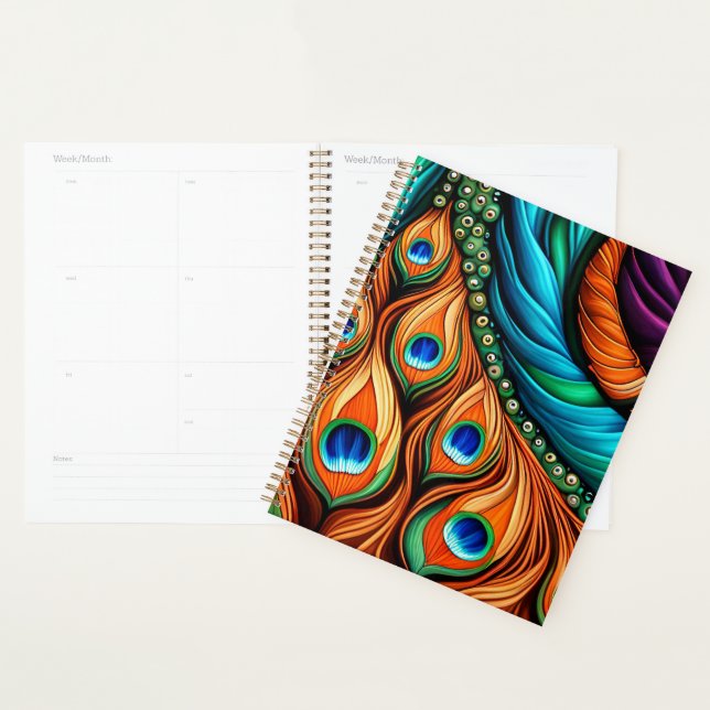Peacock Swirl Planner Planer (Anzeige)