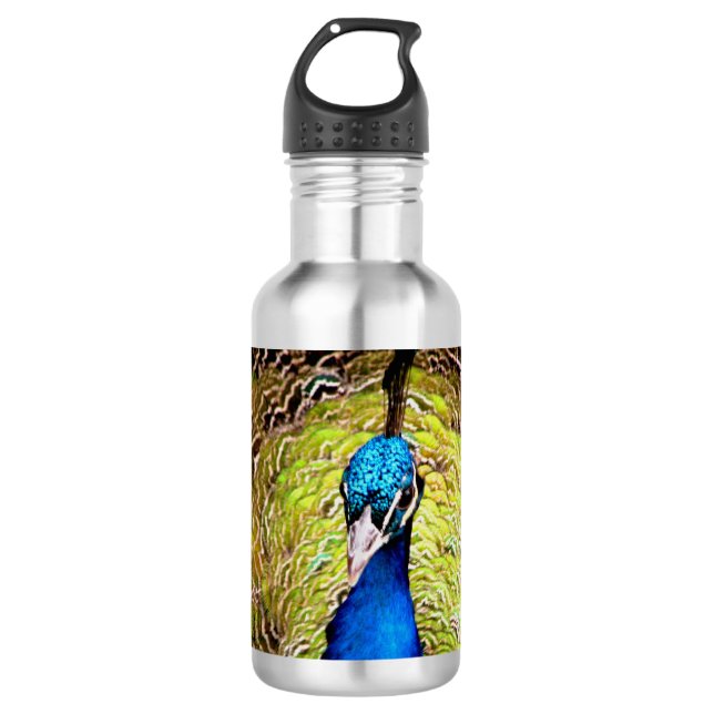 Peacock Trinkflasche (Vorderseite)