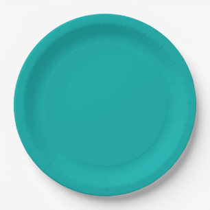 Peacock Turquoise Akzent Farbe ist anpassungsfähi Pappteller