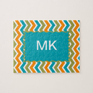 Peacock Vibrant Tribal Zigzag