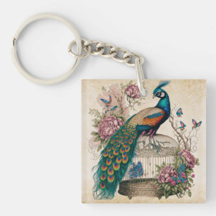 Peacock vintage sur Bird Cage Victorian