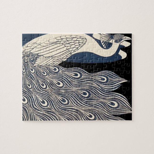 Peacock Vintages blaues Meer (Horizontal)