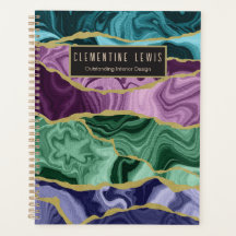 Peacock Watercolor Agate V2 Anpassbar