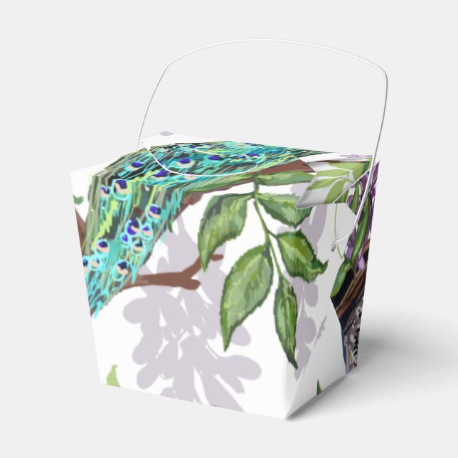 Peacock Wedding Geschenkschachtel (Vorderseite)