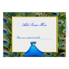 Peacock Wedding-Platzkarte