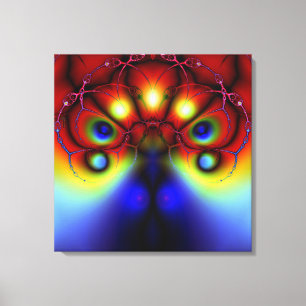Peacocking des ombres a enveloppé la toile