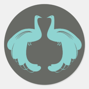 PEACOCKS en Stickers AQUA
