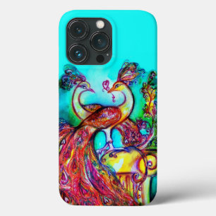 PEACOCKS IN LIEBE Rot Türkis Blau Case-Mate iPhone Hülle