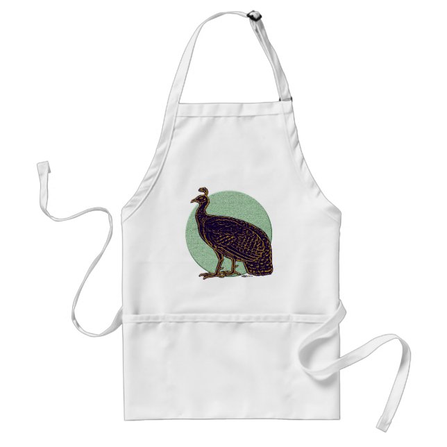 Peafowl:  Impressionistic Congo Hen Schürze (Vorne)