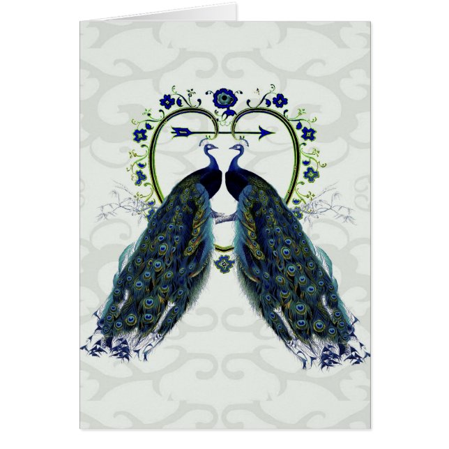 PEAFOWL peacock love heart personalized (Devant)