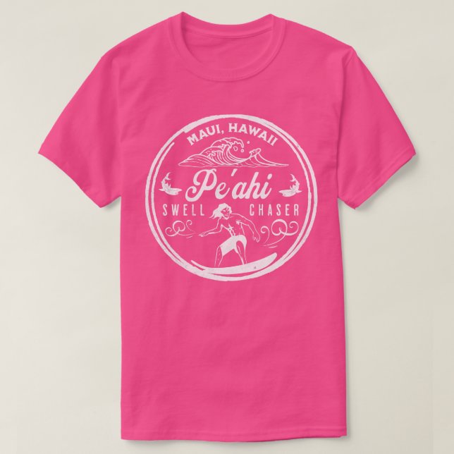Peahi Jaws Maui Hawaii Big Wave Surfing T-Shirt (Design vorne)