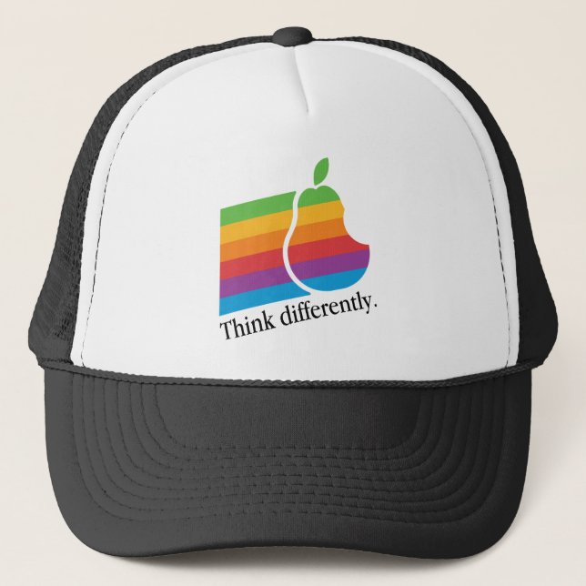Peak-Computer - Retro-Apple-Computer Parody-Hut Truckerkappe (Vorderseite)