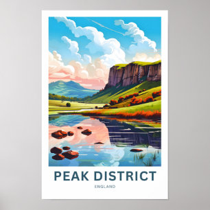 Peak District England Travel Print Poster