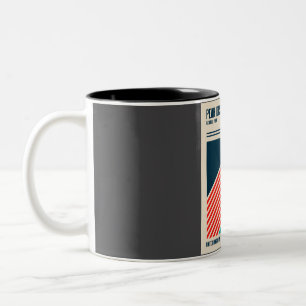 Peak District National Park Retro Zweifarbige Tasse