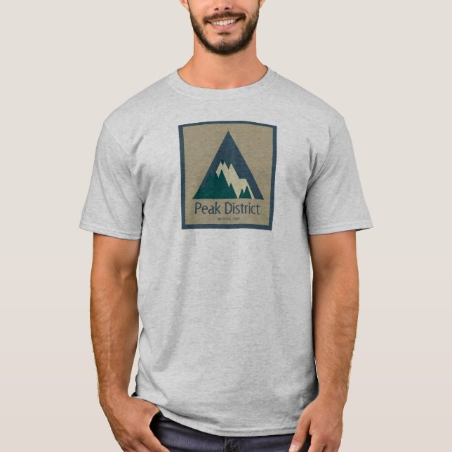 Peak District National Park Rustic T-Shirt (Vorderseite)