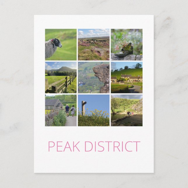 Peak District Postkarte (Vorderseite)