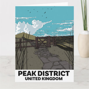 Peak District Vereinigtes Königreich Karte