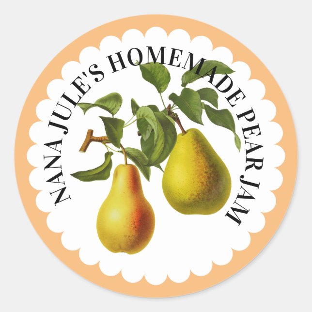 Peak Jam Preserve Label Runder Aufkleber (Vorderseite)