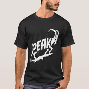 Peak Mountain Goat Wortkunst – Wandern und Kletter T-Shirt