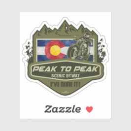 Peak to Peak Scenic Byway Motorrad 01 Aufkleber