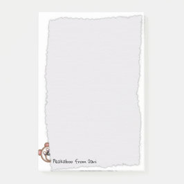 Peakaboo Teddy Torn Paper Post-it Klebezettel