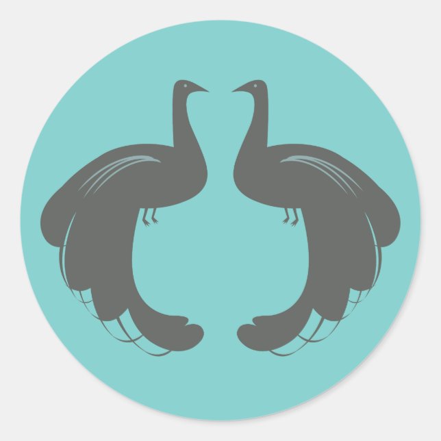 PEAKCOCKS in GRAY Stickers (Vorderseite)