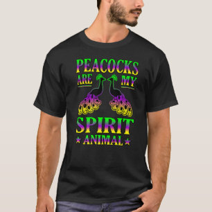 Peakocks sind mein Geist Tierart Vögel Grafik T-Shirt