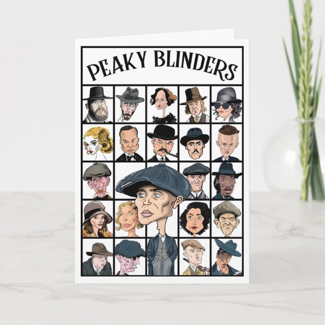 Peaky Blinders Grußkarte Dankeskarte (Vorderseite)