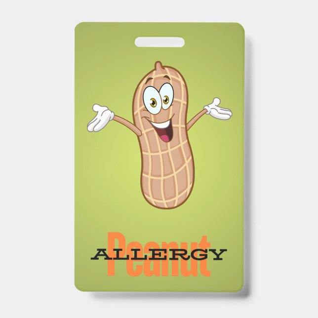 Peanut Allergy-Abzeichen Ausweis (Front)