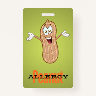 Peanut Allergy-Abzeichen Ausweis