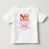 Peanut Allergy Shirt, füttre mir nicht