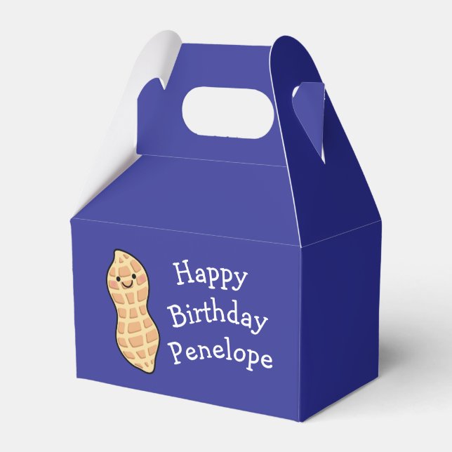 Peanut Birthday Party Kinder Niedliche Nut Cartoon Geschenkschachtel (Rückseite)