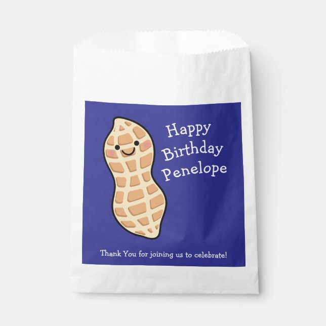 Peanut Birthday Party Kinder Niedliche Nut Cartoon Geschenktütchen (Vorderseite)