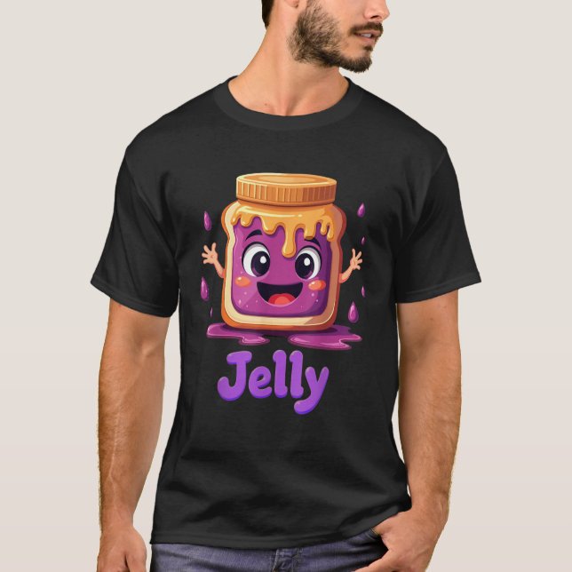 Peanut Butter And Jelly Best Friend Matching  T-Shirt (Vorderseite)