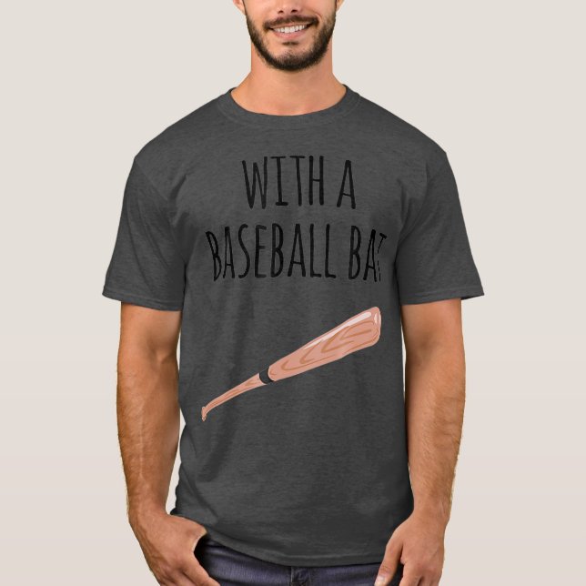 Peanut Butter Gelee mit Baseball-Baseball-Bat-Paar T-Shirt (Vorderseite)