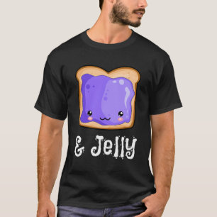 Peanut Butter Jelly Kawaii Pbj Matching Blueberry T-Shirt