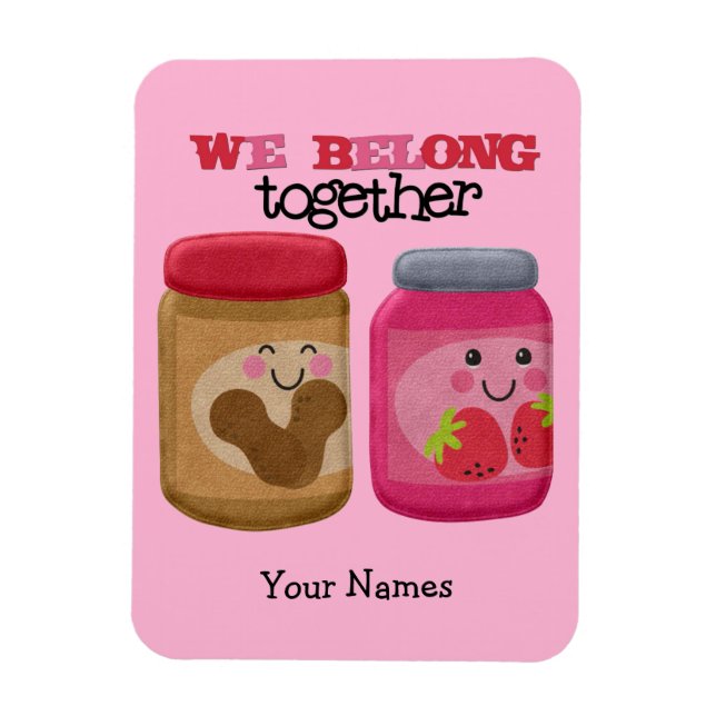Peanut Butter & Jelly Magnet (Vertikal)