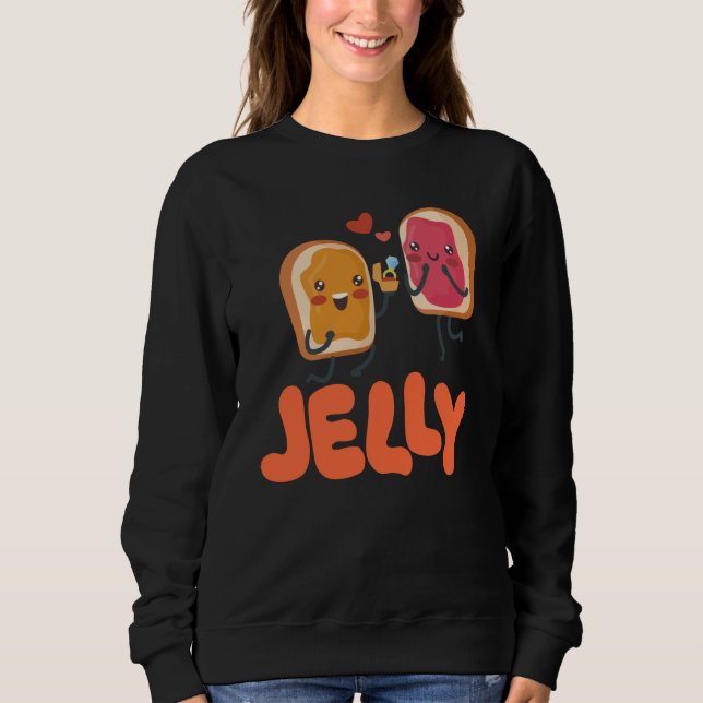 Peanut Butter & Jelly Matching Couple Proposal Sweatshirt (Vorderseite)