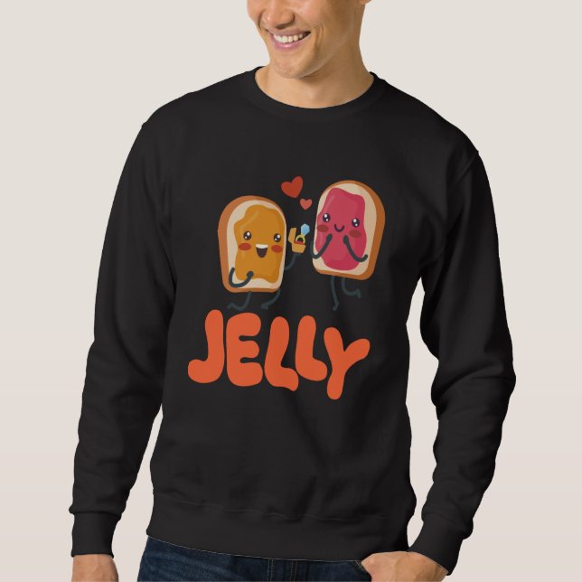 Peanut Butter & Jelly Matching Couple Proposal Sweatshirt (Vorderseite)