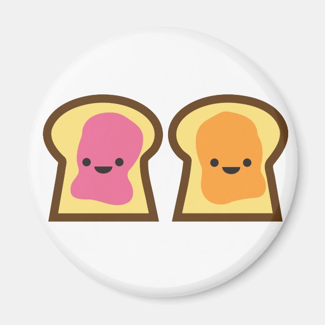 Peanut Butter Jelly Time! Magnet (Vorne)
