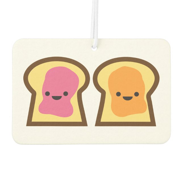 Peanut Butter & Jelly Toast Car Air Freshener Autolufterfrischer (Rückseite)