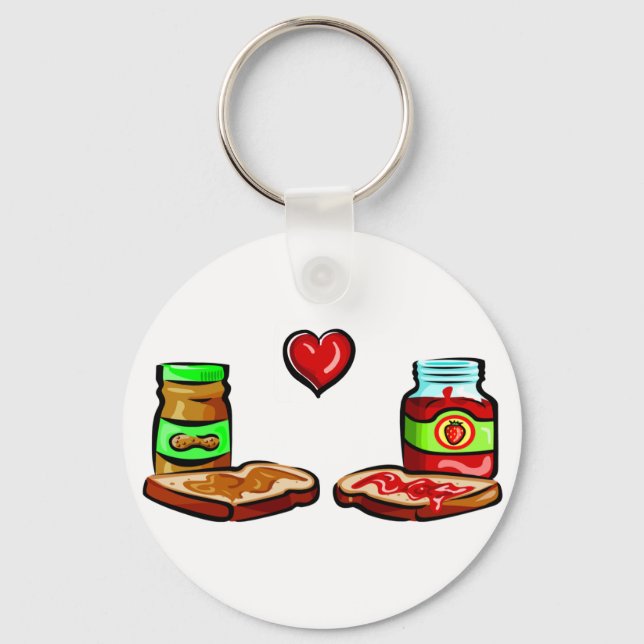 Peanut Butter Lieben Jelly Schlüsselanhänger (Vorderseite)