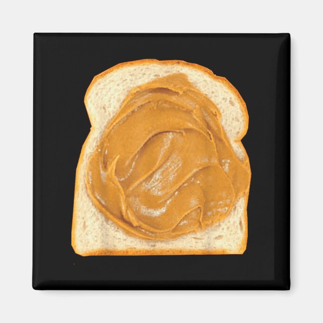 Peanut Butter On Bread Slice Costume Halloween Foo Magnet (Vorne)