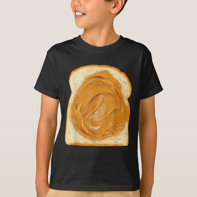 Peanut Butter On Bread Slice Costume Halloween Foo T-Shirt (Vorderseite)