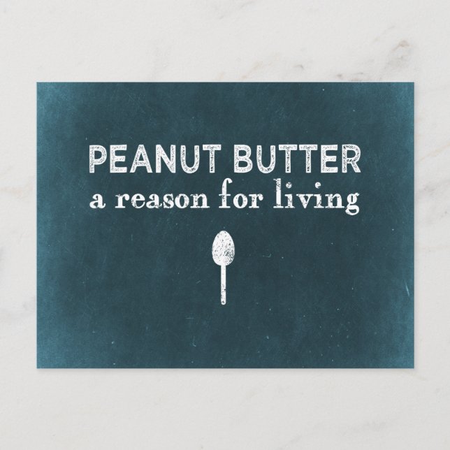 Peanut Butter Postkarte (Vorderseite)