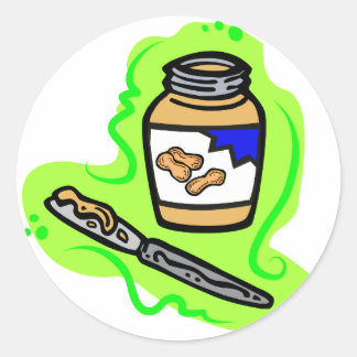 Peanut Butter Runder Aufkleber