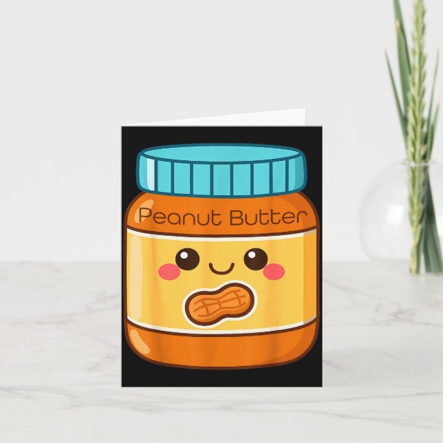 Peanut Butter Shirt Adult Men Women Kids Jelly Cos Karte (Vorderseite)